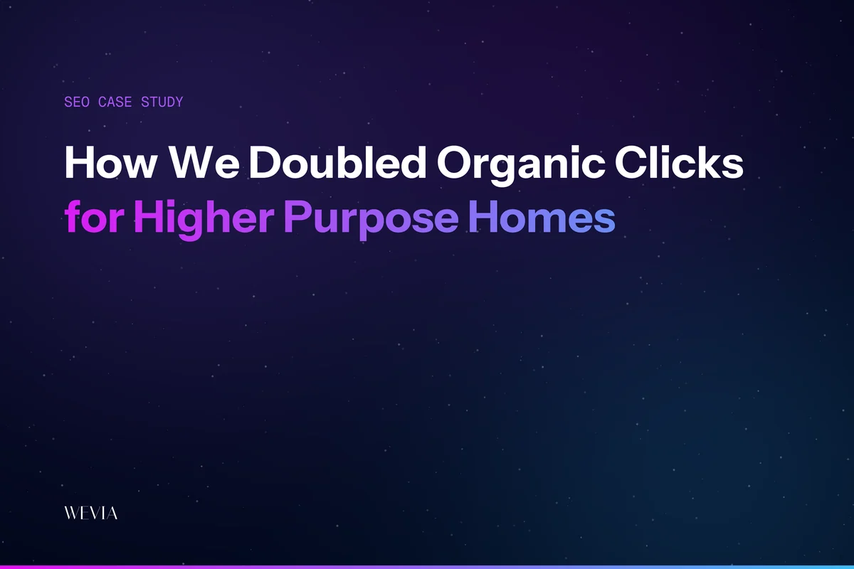 Higher Purpose Homes SEO case study